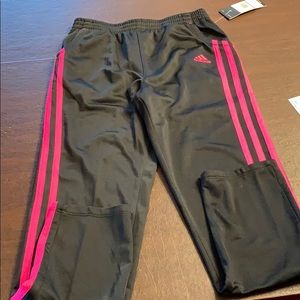 Black adidas warm up pants